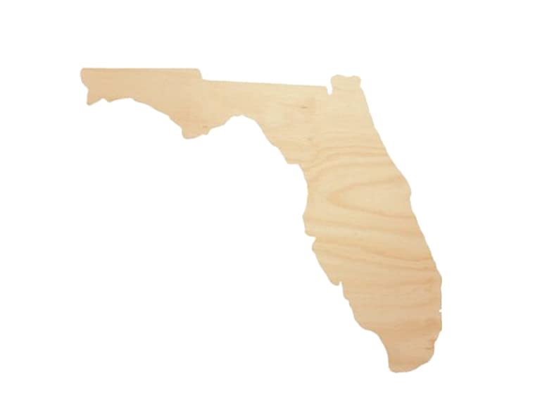 Florida State - USA - Transform Your Space with Our Custom Unfinished Wood Cutout Shapes BC5003
