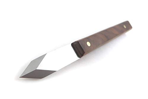 Mikov V2003009 Dual Bevel Marking Knife 0.100 Inch Thick Blade 1/2 inch Wide 1-7/8 Long with Rosewood Handle Stainless Steel Hardened to HRC 57 Mikov
