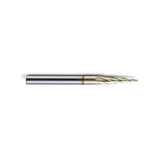 PANHAM 1/16 Inch Ball Nose Upcut CNC Spiral Router Bit 5.4 Degree Tapered Angle for 2D and 3D Wood Carving Solid Carbide ZRN Coating 4 Flutes,1/16"X PANHAM