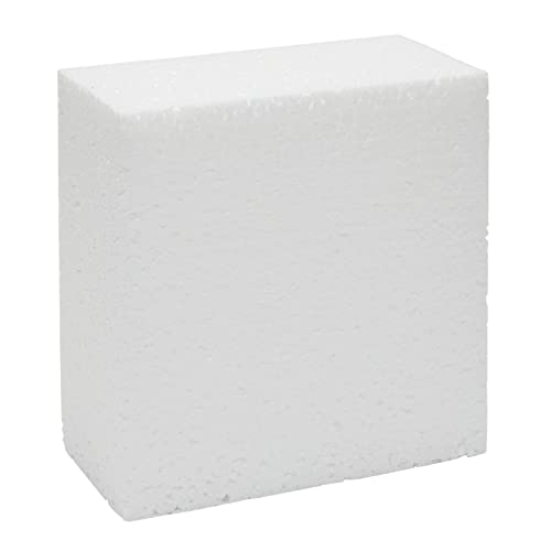 Juvale 12 Pack Foam Blocks for Crafts, Polystyrene Brick Rectangles for Floral Arrangements, Art Supplies, Holiday Decor (4 x 4 x 2 in, White) Juvale