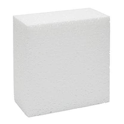 Juvale 12 Pack Foam Blocks for Crafts, Polystyrene Brick Rectangles for Floral Arrangements, Art Supplies, Holiday Decor (4 x 4 x 2 in, White)