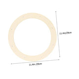 SEWACC 2Pcs Wooden Wreath Frame Flat Wreath Base Wreath Form Flower Wreath Boards Wreath Boards with Holes Craft Hoop Rings Floral Hoop Centerpiece SEWACC