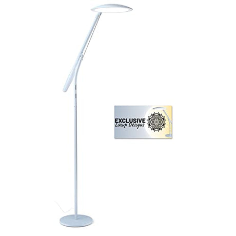 Cricut Bright 360 Floor Lamp with Digital Design Files Bundle - Adjustable Brightness and Pivoting Light, Ultimate LED Craft Lighting That Evenly Cricut