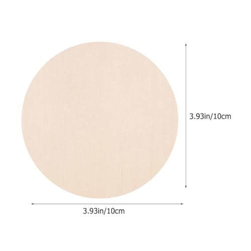 VILLCASE Unfinished Wooden Circles 24pcs Round Wooden Discs Blank Slices for DIY Crafts Door Hanger Sign Painting Christmas Decor 10cm VILLCASE