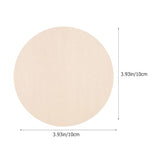 VILLCASE Unfinished Wooden Circles 24pcs Round Wooden Discs Blank Slices for DIY Crafts Door Hanger Sign Painting Christmas Decor 10cm VILLCASE