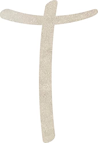 Unfinished 2 Inch Tall Wooden Letter T, Paintable Alphabet Craft Blank, Unpainted Cursive Monogram, Love is in The Air Font NEXTCraft