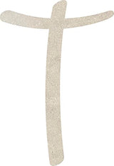 Unfinished 2 Inch Tall Wooden Letter T, Paintable Alphabet Craft Blank, Unpainted Cursive Monogram, Love is in The Air Font NEXTCraft