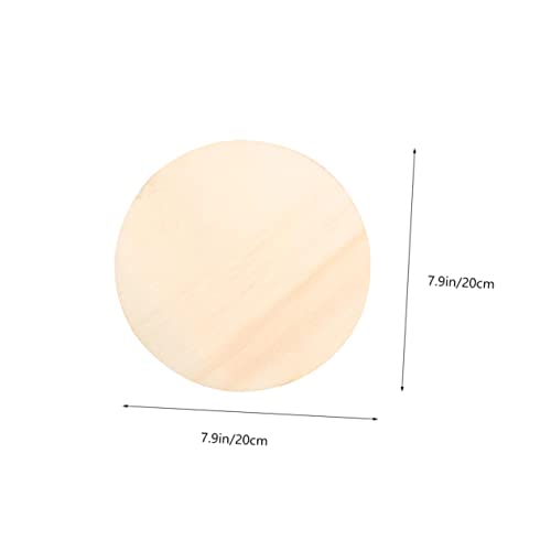 DECHOUS 30 Pcs Round Wooden Plate Pendant Unfinished Easter Tree Circles Unfinished Wood Rounds Unfinished Wood Crafts Round Disc Cutouts Blank Wood DECHOUS