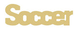 Word Soccer Cutout Unfinished Wood Sports Cut Out Kids Room/Coach Door Hanger MDF Shape Canvas Style 1 (24") Diverse Woodworking