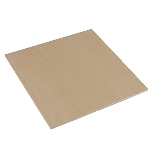 MUKCHAP 15 Piece 10 Inch Square Wood Sheets, 1/4 Inch Unfinished Wood Sheets, Plywood Boards for Crafts, Drawing, Carving, DIY MUKCHAP