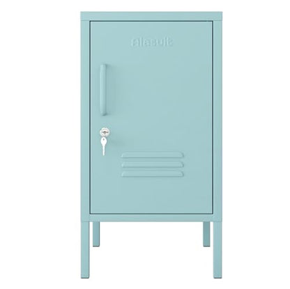 Aiasuit Single Door Storage Cabinet Coffee Table Metal Storage Cabinet Adjustable Position Suitable for Bedside Table Side Table Kids Cabinet Blue - WoodArtSupply