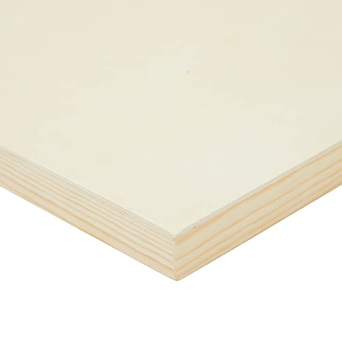 6 Pack Unfinished Square Wood Panels for Painting, 12x12 Wooden Canvas Boards for Crafts Bright Creations