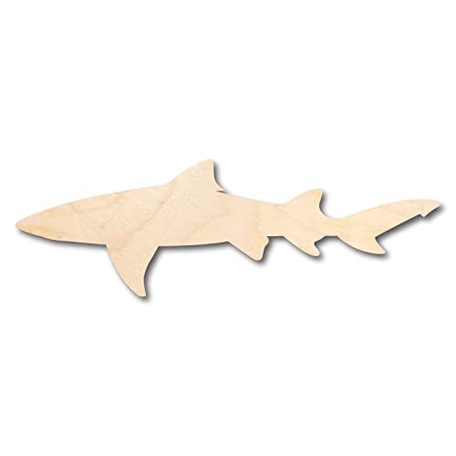 Unfinished Wood Lemon Shark Shape - Craft - up to 36" DIY 10" / 3/4" 24 Hour Crafts