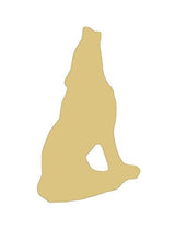 Wolf Cutout Unfinished Wood Cabin Rustic Predator Western Dog Canine Wild Animal MDF Shape Canvas Style 1 Diverse Woodworking