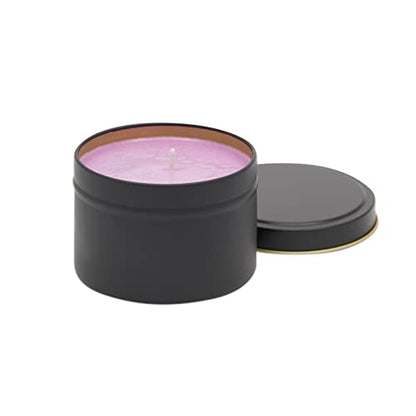 Bright Creations 24 Pack Candle Tins 8 oz with Lids and Labels for Candle Making (Black) - WoodArtSupply