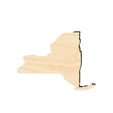 New York State Wood Craft Unfinished Wooden Cutout Art DIY Wood Sign Inspirational Farmhouse Wall Plaque Rustic Home Decor for Bedroom Living Room WoodArtSupply