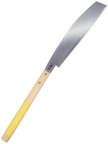 KAKURI Japanese Anahiki Saw for Wood 14" Made in JAPAN, Large Pull Saw for Rough Woodworking, Timbers, Beams, Trees, Logs, Limbs, Thick Branches KAKURI
