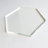 Coaster Template, Clear Acrylic Template, Woodworking Router Template (Hexagon) Phocaea