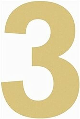 20" Wooden House or Craft Number 3 Unfinished, Rockwell Font, Craft Cutout 1-4" MDF Build-A-Cross