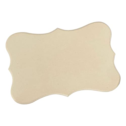 8 Pack Blank MDF Wood Plaques-12x8x0.25 inches Unfinished Beveled Wooden Sign with for Engraving,Burning, Painting Crafts Cregugua