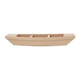 TOYANDONA Wooden Boat Unfinished Wood Boat Canoe Craft Toy Boat Model for Kids Gift Home Office Decoration DIY Project Painting Art TOYANDONA