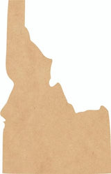 Wooden Idaho State Cutout for Crafts, Unfinished 6'' MDF State Laser Cut Shape, Paintable DIY NEXTCraft