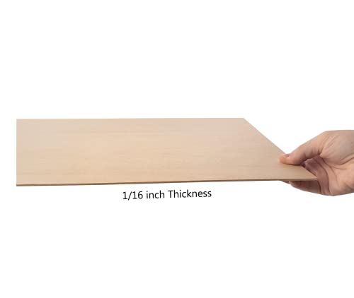 6 Pack Basswood Sheets 12 x 18 x 1/8 Inch-3 mm Unfinished Plywood for Craft  Thin Wood Boards Sheets Rectangle Wood Panels for DIY School Projects