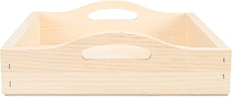 Walnut Hollow 24648 Unfinished Wood Serving Tray for Weddings, Home Decor and Craft Projects, 10" x 12" Walnut Hollow