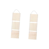 Operitacx 2 Pcs Craft Wooden Plaque Unfinished Wooden Sign Wood Embellishments for Crafts Store Wood Plaque Unfinished Wooden Cutout Disc Ornaments Operitacx