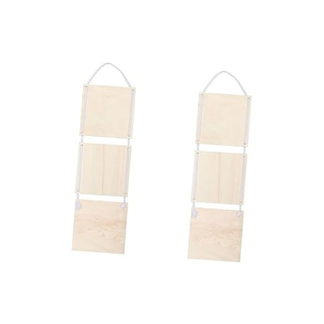 Operitacx 2 Pcs Craft Wooden Plaque Unfinished Wooden Sign Wood Embellishments for Crafts Store Wood Plaque Unfinished Wooden Cutout Disc Ornaments Operitacx