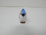 Selsela Blue Jay Keychain Ring Hook Clip Crested Jaybird Bird Charm Miniature Wood Mini Figurine Small Animal Selsela