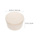 Ciieeo 18.8CM Unfinished Round Box DIY Round Unfinished Wooden Boxes Mini Round Wooden Box Storage Wooden Box for Jewelry Box Craft Kit for Kids Ciieeo