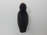Selsela Black Duck Figurine Wood Statue Miniature Handmade Art Decoy Carved Bird Decor Small Animal Collectible Selsela