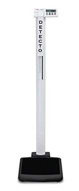 Detecto, Solo Digital Clinical Scale, Mechanical Height Rod, 550 lb x 0.2 lb / 250 kg x 0.1 kg Detecto