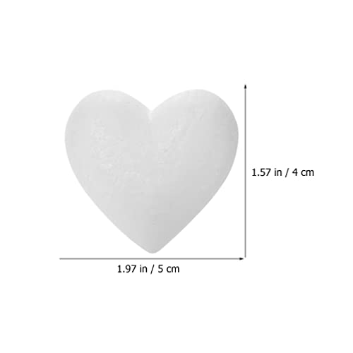 Sewroro 20pcs Bubble Peach Hearts Unfinished Heart Polystyrene Balls F –  WoodArtSupply
