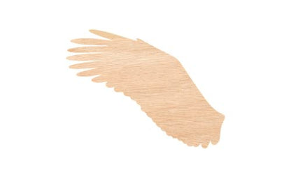 Unfinished Wood for Crafts - Wooden Eagle Wing Shape - Animal - Wildlife - Craft - Various Size, 1/4 Inch Thichness,1 Pcs