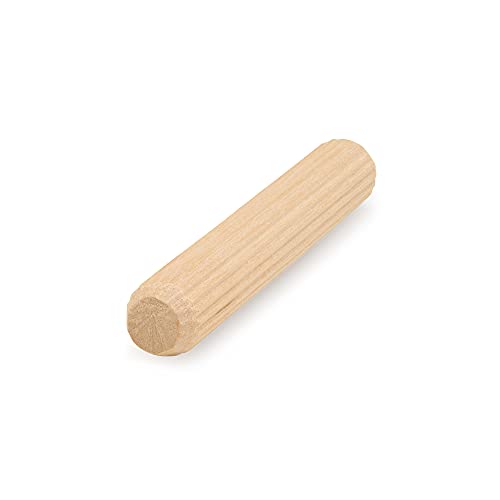 Wooden Dowel Pins 3 x 1/2 inch, Pack of 50 Fluted Dowel Joints for Woodworking, Furniture and Crafts, by Woodpeckers - WoodArtSupply