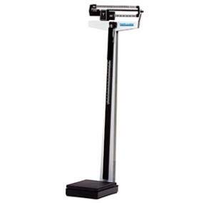 Health O Meter 450KL Mechanical Beam Scale with Height Rod, Capacity 500 lb, Graduation 1/4 lb, 10-1/2" Width x 14" Depth Platform - WoodArtSupply