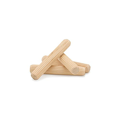 Wooden Dowel Pins 3 x 1/2 inch, Pack of 50 Fluted Dowel Joints for Woodworking, Furniture and Crafts, by Woodpeckers - WoodArtSupply