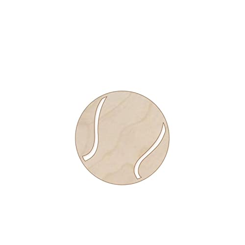 Tennis Ball Wood Craft Unfinished Wooden Cutout Art DIY Wood Signs Inspirational Wall Plaque Rustic Wood Hanging Wall Art Decor for Grandpa Papa Dad Arupkeer