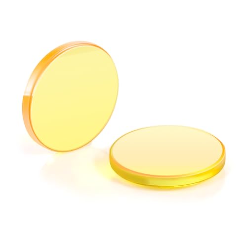 Cloudray 20mm Laser Lens FL: 2.5" / 63.5mm Laser Mirror CVD ZnSe CO2 Lens 20mm Focal Lens for CO2 Laser Engraver 40W-200W Cloudray