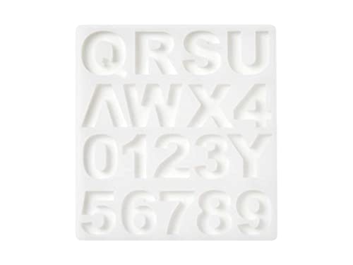 Mod Podge Alphabet, Set of 2 7 1/2" x 12 3/4" Silicone Casting, DIY Arts Epoxy Mold, Clear Resin Craft Supplies and Materials, 25293