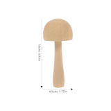 Tofficu Unfinished Wooden Mushroom, 12pcs Natural Mini Wood Mushrooms Assorted Mushroom Figures for DIY Valentine DIY Ornaments Arts Crafts Painting Tofficu