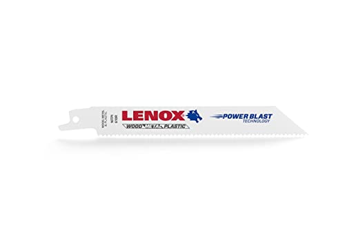 LENOX Reciprocating Saw Blades, Metal Cutting, 6-Inch, 14 TPI, 5-Pack (20564614R) Lenox