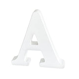 4 Inch Wood Letters, Unfinished Wooden Letters for Crafts, White Marquee Alphabet Letters for Wedding Birthday Party (Letter A) HANWER