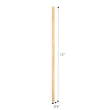 Frcctre 50 Pack Unfinished Square Wooden Dowel Rods, 1/4 x 12 Inches Unfinished Wood Dowel Strips Craft Sticks Square Sticks for DIY Crafts Projects, Frcctre