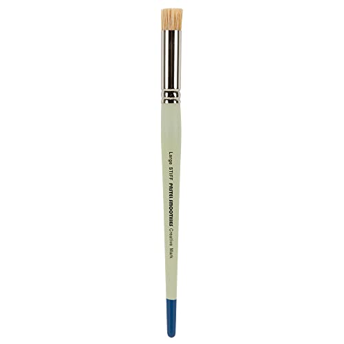 Creative Mark Pastel Smoothies - Paintbrush for Pastel Blending Bristle & Nylon Hair for Blending on Rough Surfaces Short Handle Lacquered Wood Creative Mark