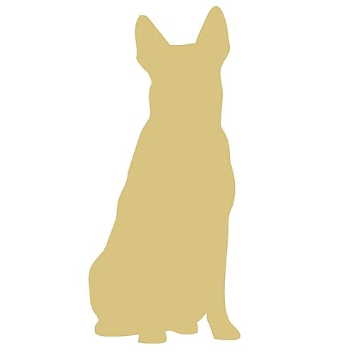 Dog Unfinished Wood Cutout Family Pet Door Hanger MDF Shape Canvas Style 10 Diverse Woodworking