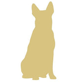 Dog Unfinished Wood Cutout Family Pet Door Hanger MDF Shape Canvas Style 10 Diverse Woodworking