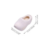 Zerodeko 2 Pairs Clogs Tiny Shoes Unfinished Doll Ornament Mini Unfinished Shoes Make Your Own Statue Dollhouse Sneaker Simple Mini Klompen Dollhouse Zerodeko